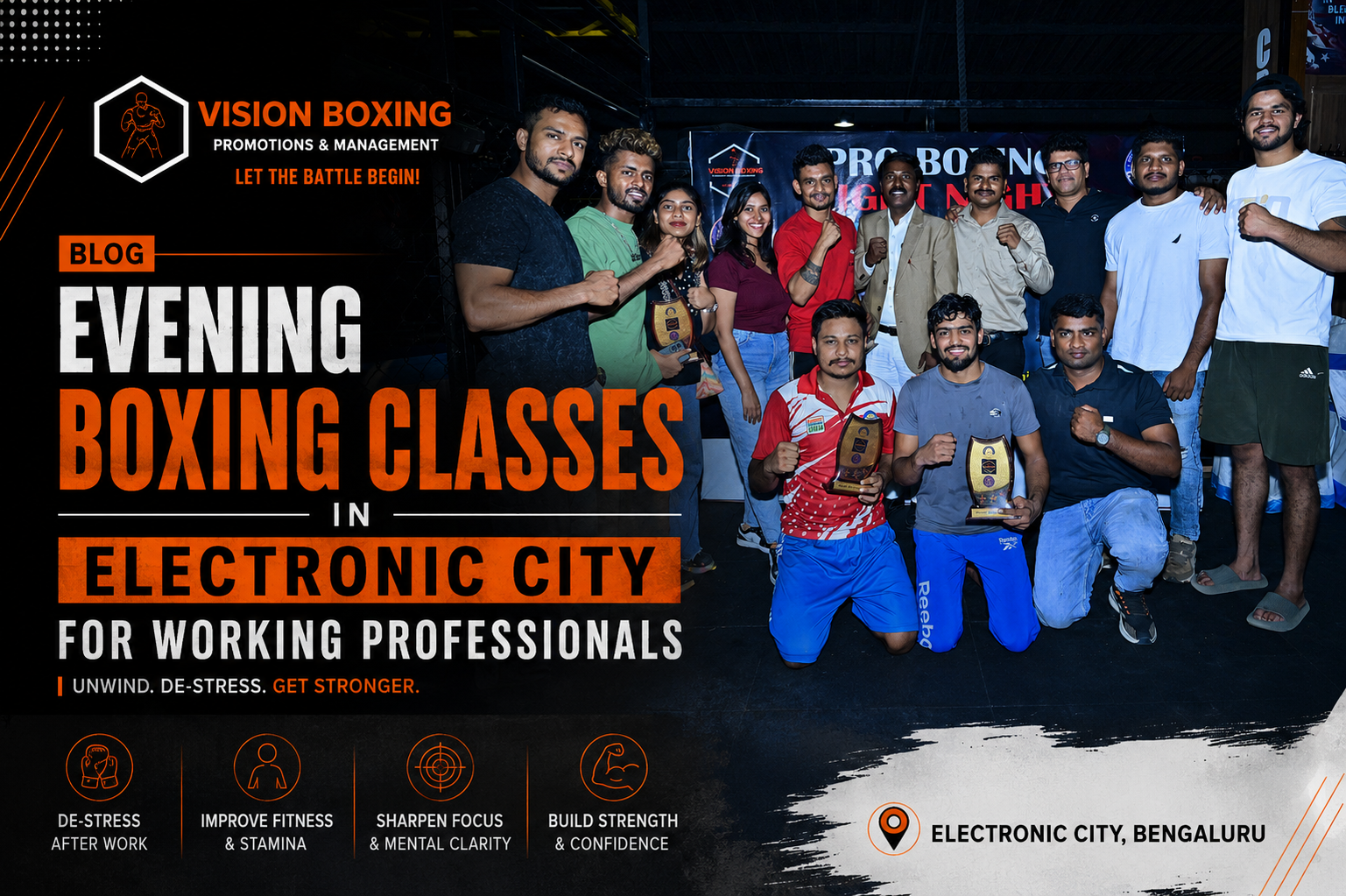Boxing gym near Electronic City on Hosur Road in Singasandra